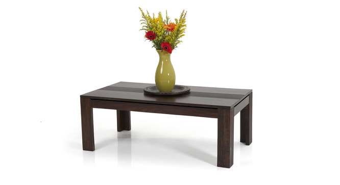 Stripto Coffee Table Without Shelves(Mahogany)